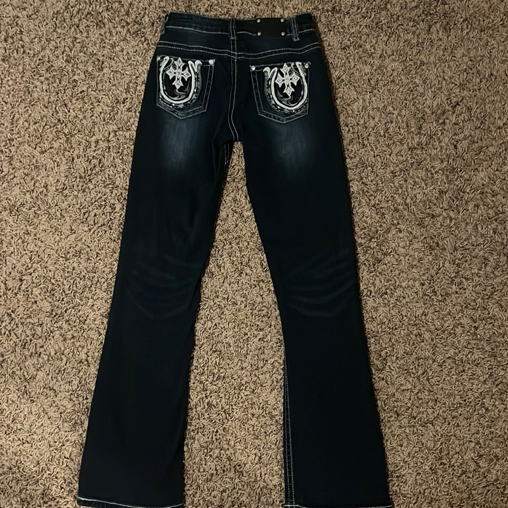 Wired Heart Dark Wash Bootcuts
